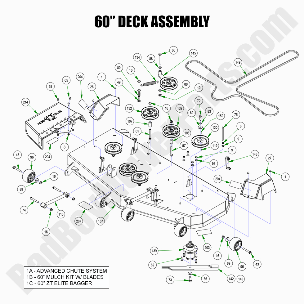 2022 ZT Elite - 60" Deck Assembly